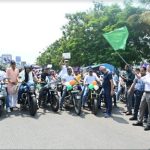 रायपुर में मतदान जागरूकता अभियान के अंतर्गत युवा चेम्बर द्वारा विशाल बाइक रैली निकाली गई